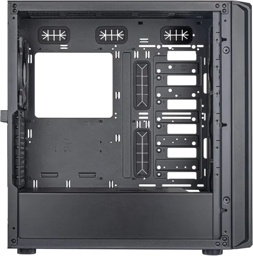 Vista 3 de Silverstone Tecnología Chasis ATX de media torre SETA D1 con alta capacidad de almacenamiento y versatilidad, SST-SED1-B