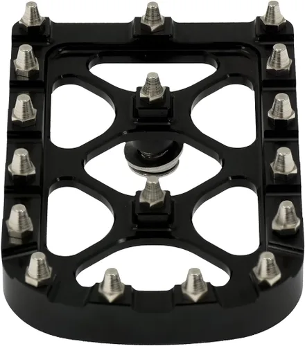 Vista 3 de Offroad - Funda de aluminio para pedal de freno grande para Harley '12-'16 FLD, '86-'17 FL Softail y Touring y Trike '80 y posteriores, color negro