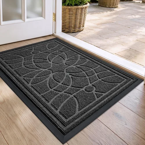 Vista 31 de DEXI Tapete para puerta delantera, entrada exterior, 24 x 36 pulgadas Negro