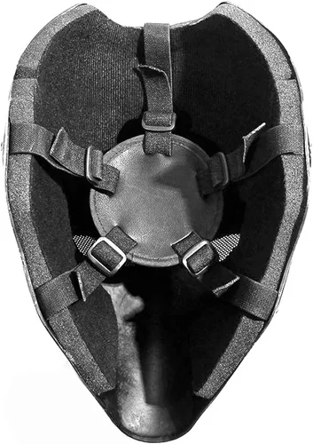 Vista 3 de Máscara de fibra de carbono 100% Cómics Cosplay Props Deathstroke Terminator Casco Máscara Caza