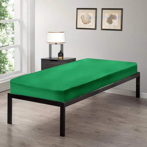 Vista 6 de Gilbins Sábana bajera ajustable tamaño cuna de 30 x 75 pulgadas, hecha de algodón, perfecta para literas de campamento, caravanas, camas
