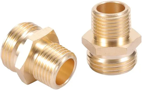 Vista 8 de Adaptador de manguera de jardín, conector macho GHT de 3/4 pulgadas x 1/2 pulgada NPT macho con conector macho de 3/4 pulgadas GHT hembra x 1/2