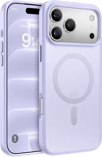Vista 80 de Miracase - Funda magnética para iPhone 13 de 6.1 pulgadas (compatible con MagSafe) (con 2 protectores de pantalla), protección de grado militar Negro