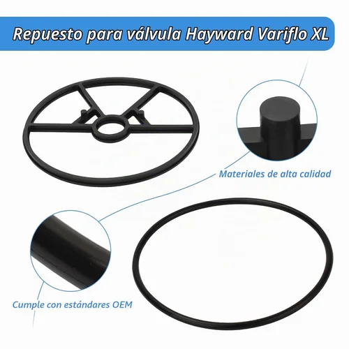 Vista 4 de SP0714T Junta tórica de válvula compatible con válvula Hayward Vari-flo XL