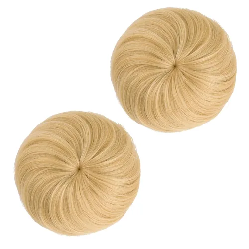 Vista 25 de 2 extensiones de moño de cabello, accesorio de peluca, extensiones de cabello rizado y ondulado, extensiones de cabello recogido, extensión de moño