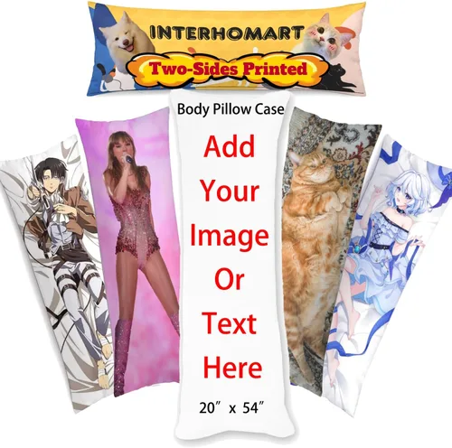 Vista 7 de Funda de almohada personalizada con fotos o texto personalizado de dos lados, funda de cojín personalizada de personajes de anime, funda de almohada