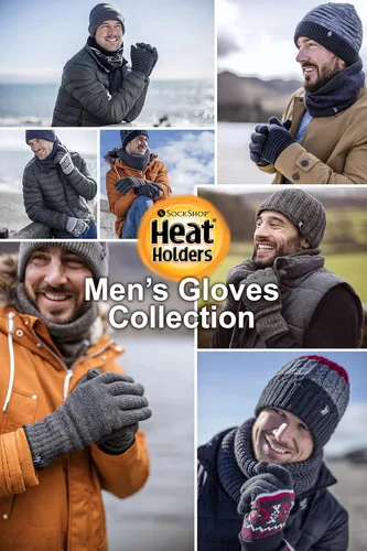 Vista 7 de Heat Holders Guantes de trabajo sin dedos para hombre, con aislamiento y acanalados, guantes de trabajo de invierno