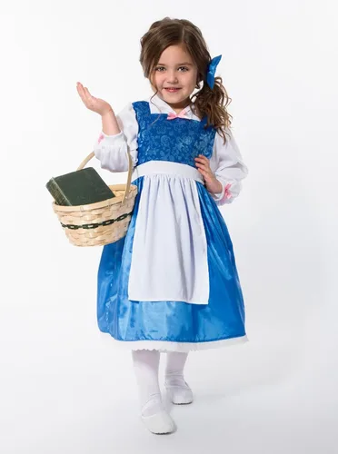 Vista 2 de Little Adventures Vestido de día de belleza con disfraz de lazo (edad mediana 3-5) Lavable a máquina para juegos de simulación y vestido de fiesta