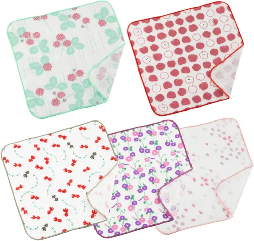 Vista 26 de NOREN Toalla de mano japonesa (Senshu Osaka Towel - Apple) Toalla de algodón, fabricada en Japón, 100% algodón, de secado rápido, absorbente, ultra