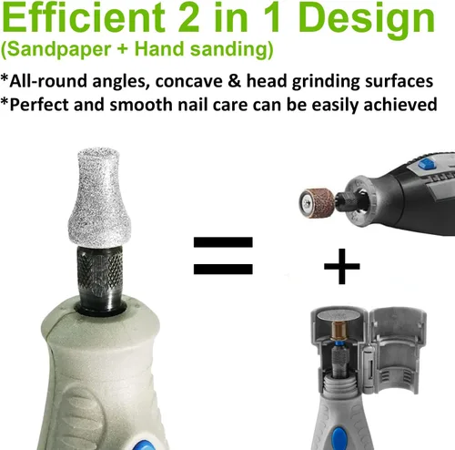 Vista 3 de Diamond Dremel - Molinillo de uñas para perro, FlashB, cuidado de uñas para perros y mascotas, rueda de 1/8 pulgadas para mascotas, funciona