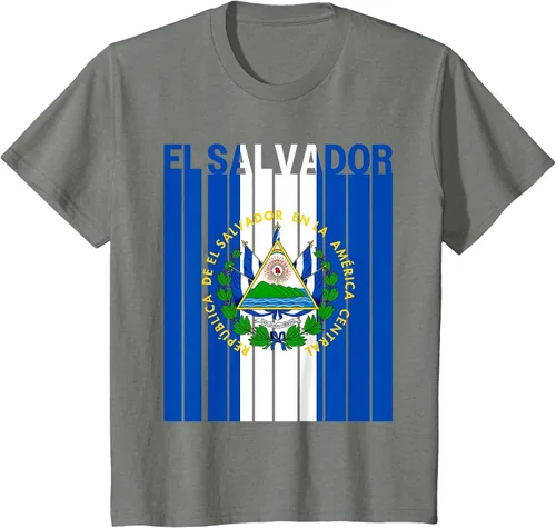 Vista 23 de Camiseta con la bandera de El Salvador