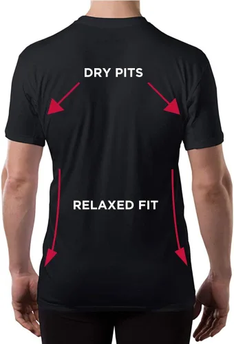 Vista 3 de Sweatproof Undershirt for Men w Underarm Sweat Pads (Original Fit, Deep V-Neck)