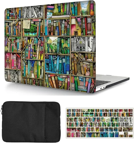Vista 16 de Funda rígida para laptop compatible con MacBook Air de 11 pulgadas 2015 2014 2013 2012 2011 2010 modelo de lanzamiento A1370 A1465, impresión a