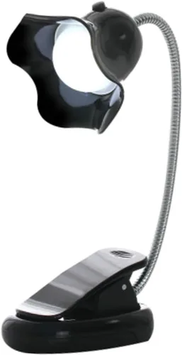 Vista 2 de DOITOOL Lámpara de lectura flexible USB con clip de protección ocular para niños y niñas y adultos, luz nocturna negra para lectura, costura