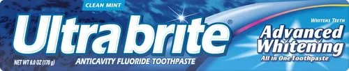 Vista 2 de Ultra Brite Advanced Whitening pasta dental, Menta fresca 6 onzas