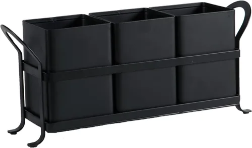 Vista 7 de NelyBet Organizador de cubiertos, cubiertos, organizador de utensilios de cocina y cajón de cubiertos para tenedores, cucharas, cuchillos - Perfecto