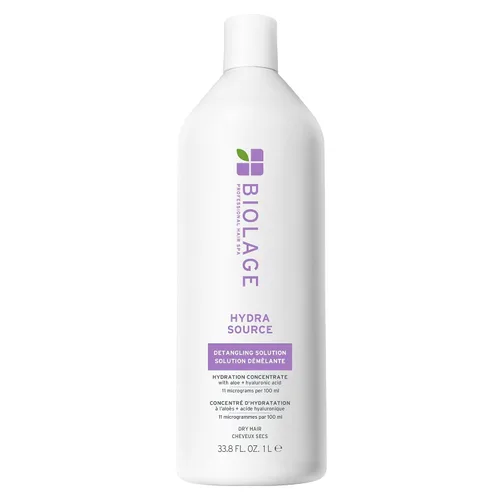 Vista 12 de BIOLAGE Hydra Source - Solución desenredante para cabello seco, desenreda y controla la estática para menos encrespamiento y se escapa, sin parabenos