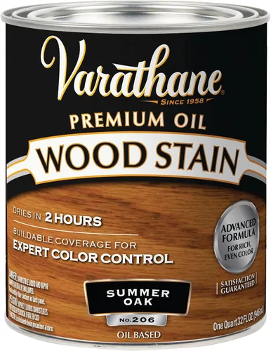 Vista 31 de 1 cuarto de galón Rust-Oleum Brands 211728H Gunstock Varathane - Tinte para madera interior a base de aceite (paquete de 2)