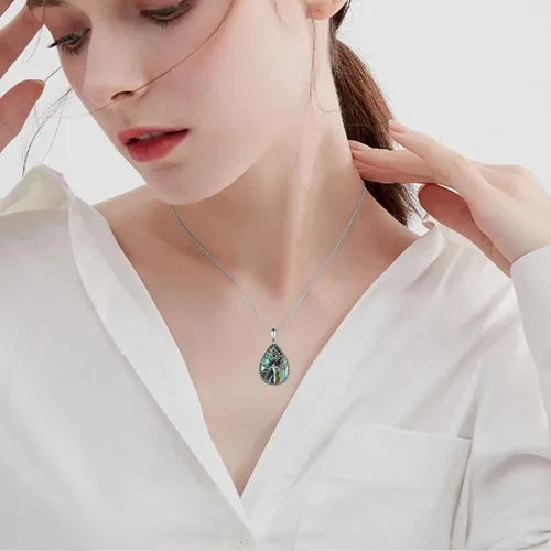Vista 3 de DragonflyButterfly Necklaces for Women 925 Sterling Silver Lotus Snake Cross Faith Pendant Necklace Boho Jewelry Gifts for Women Girls