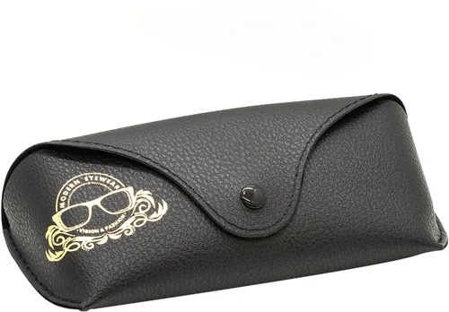 Vista 2 de Modern Eyewear Funda de cuero para gafas de sol portátil para mujeres y hombres