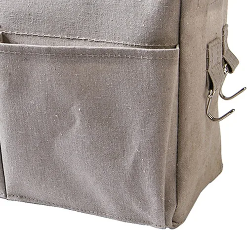 Vista 8 de Cosiki Bolsa de almacenamiento para colgar junto a la cama, mesita de noche, organizador de escritorio colgante para cabeceros, literas