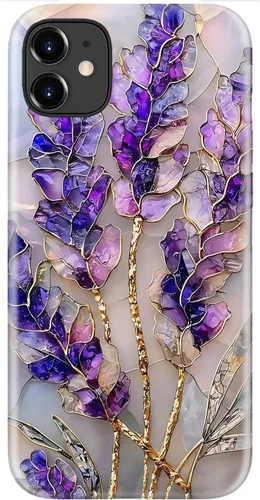 Vista 21 de LUMARKE Funda para iPhone 14/iPhone 13, lindo Y2K floral, carga inalámbrica Mosaico Tortuga Shell