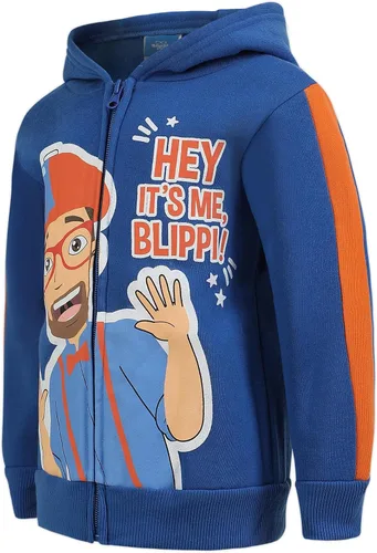 Vista 3 de Blippi Conjunto de camiseta de 3 piezas para niños, sudadera con capucha y pantalones para niños pequeños