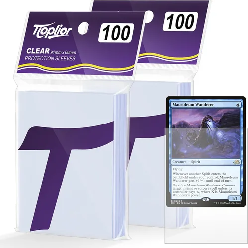 Vista 30 de 1000 unidades de fundas para cartas coleccionables TiopLior, funda mate perfecta para MTG, protector suave para cartas deportivas, funda estándar