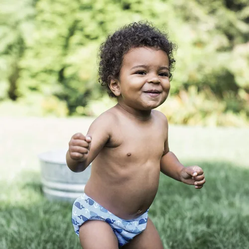 Vista 2 de I Play. Bebé reutilizable Swim pañal absorbente Pull en color blanco