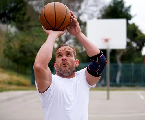 Vista 5 de Kunto Fitness - Codera de compresión (enviada desde Estados Unidos) para tendinitis, codo de tenista, tratamiento de codo de golf, reduce el dolor