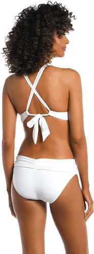 Vista 2 de La Blanca Traje de baño Midkini de cuello alto estándar Island Goddess para mujer