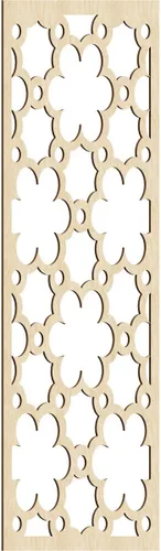 Vista 129 de 9 3/8"W x 24 3/8"H x 1/4"T Southgate Decorativos Paneles De Pared De Madera Calado, Abedul