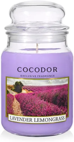 Vista 11 de COCODOR - Vela con aroma a cereza negra, tarro grande de vidrio de 18 onzas, 110 horas de tiempo de combustión