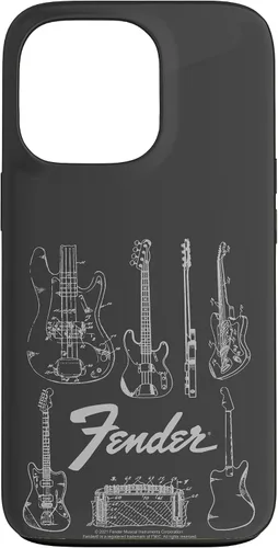 Vista 10 de Fender Carcasa de Guitars Line Art para iPhone 17