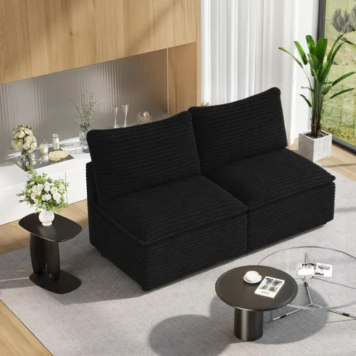 Vista 23 de Vesgantti - Sofá de 40" de Asiento Individual, Cómodo Sofá Nube de Asiento Profundo Tapizado de Chenilla, Sofá Moderno, Asientos Extra para Sofás