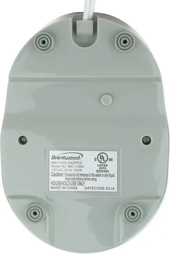 Vista 5 de Brentwood Appliances Mini Picadora de Alimentos de 1.5 Tazas (Azul)