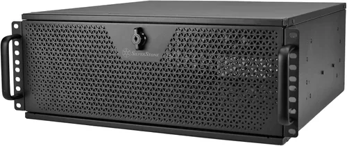 Vista 17 de Silverstone Technology RM23-502-MINI, 2U Dual 5.25" Drive Bay Micro-ATX chasis de servidor industrial para montaje en rack con interfaz USB 3.1