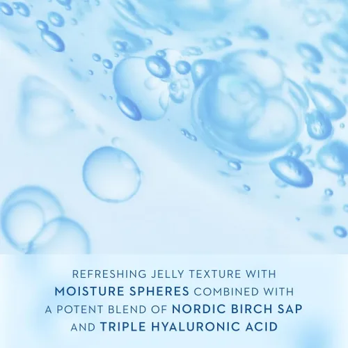 Vista 3 de Lumene Nordic Hydra [Lähde] Birch Dew Jelly - Suero hidratante facial doble con ácido hialurónico y savia de abedul nórdico, suero facial Faily