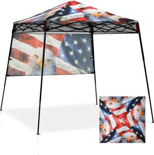Vista 16 de EAGLE PEAK Toldo Emergente de 8x8 pies con Pared Lateral, Compacto, Portátil con Patas Inclinadas, Refugio Solar Instantáneo para Playa, Deportes