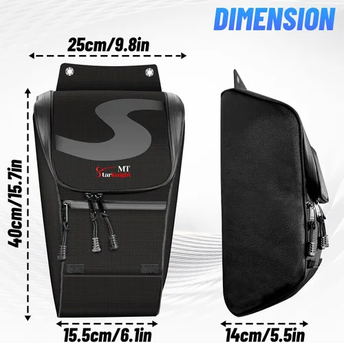 Vista 6 de StarknightMT 2020-2025 Bolsa de almacenamiento PRO XP 1680D impermeable Bolsa central Compatible con Polaris RZR PRO XP/XP 4 2020 2021 2022 2023