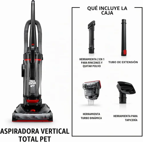 Vista 7 de [Usado] Dirt Devil Aspiradora vertical sin bolsa para mascotas totales multisuperficie
