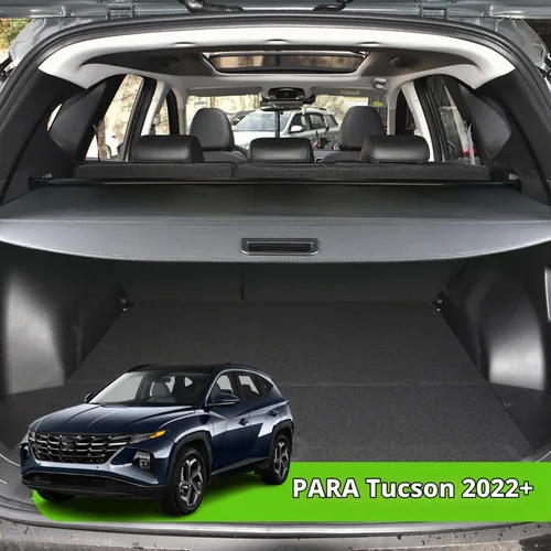 Vista 2 de Cubierta de Carga para Hyundai Tucson 2022 2023 2024 2025 Accesorios Cubierta del Maletero Trasero Cubierta de Seguridad del Maletero Trasero Sombra