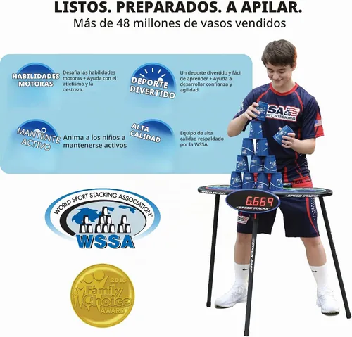 Vista 6 de Conjunto de vasos para apilar, deportivos, de Speed Stacks