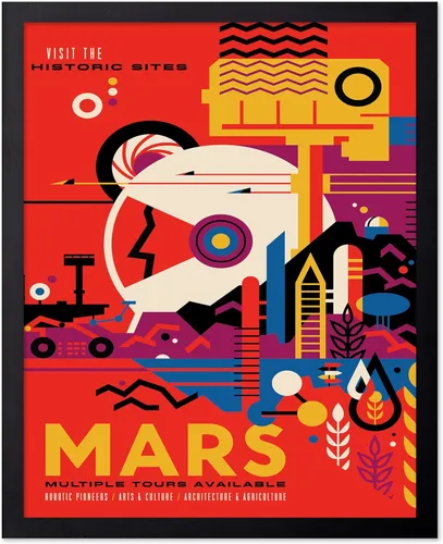 Vista 37 de Poster Master Póster celestial – Impresión del mapa de las estrellas – Regalo para astronomía, fanáticos lunares – Arte vintage para el hogar