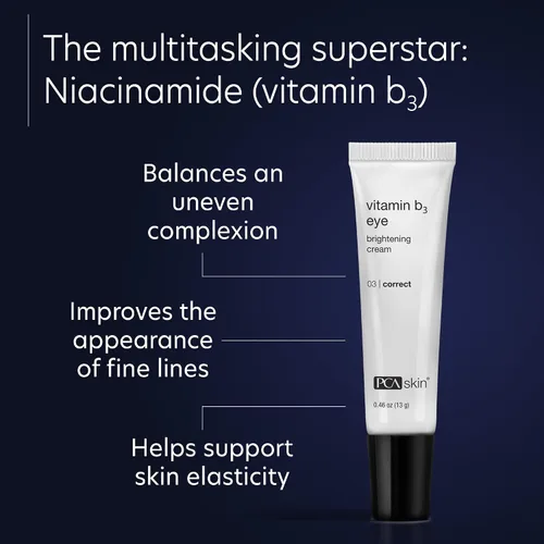 Vista 4 de PCA SKIN Crema iluminadora de ojos con vitamina B3, abrillantador de ojos para ojos brillantes, ojeras, arrugas y tonos desiguales de la piel, crema