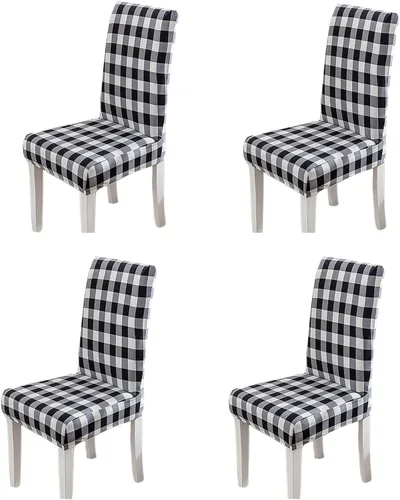 Vista 8 de SoulFeel -Paquete de 4/6 fundas protectoras extraíbles de elastano para silla de comedor, muy ajustables, elásticas, para sillas de banquete
