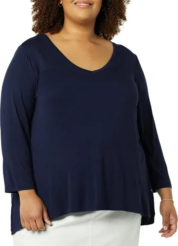 Vista 5 de Tienda Essentials - 2 Camisetas de manga 34 con cuello en V para mujer