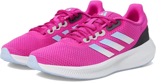 Vista 4 de adidas Tenis Run Falcon 3.0 para mujer, fucsia lúcidoamanecer azulblanco, talla 9, Fucsia LucidoAmanecer AzulBlanco