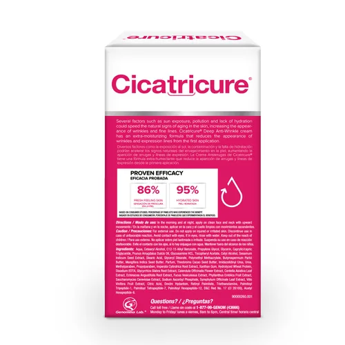 Vista 10 de Cicatricure Crema antiarrugas profunda para cara y cuello, reduce la apariencia de arrugas desde el primer uso, crema hidratante facial, crema