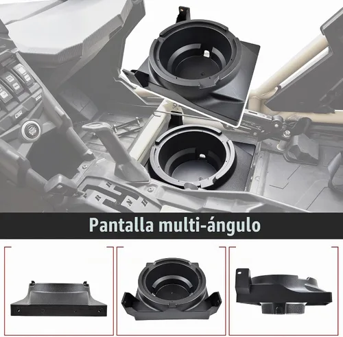 Vista 3 de SAUTVS Paneles de altavoces debajo del asiento para Can-Am Maverick X3